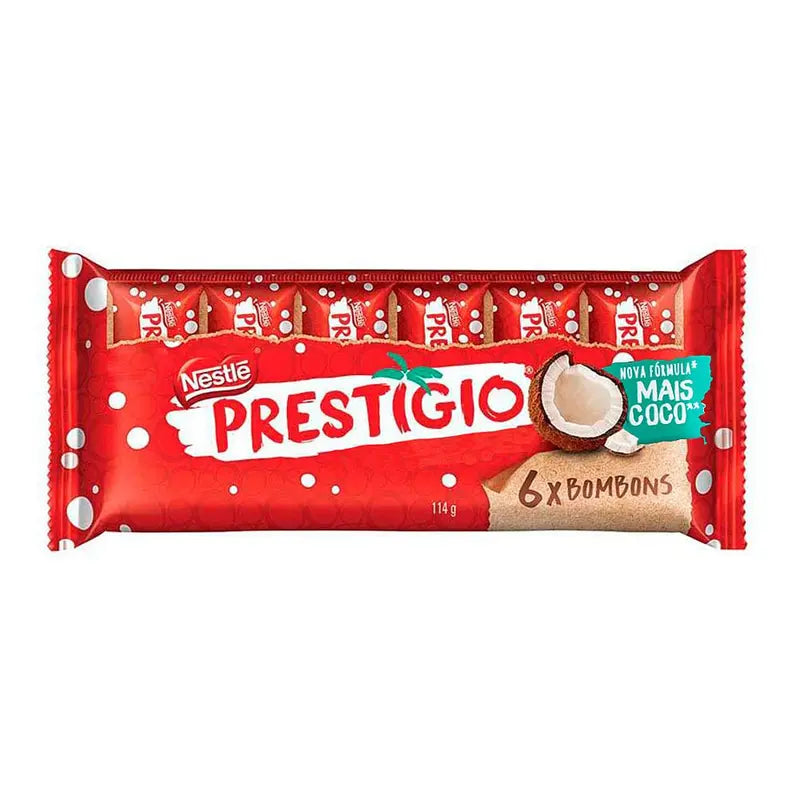 Chocolate Prestígio / Prestígio Chocolate with Coconut - Nestlé (114g)