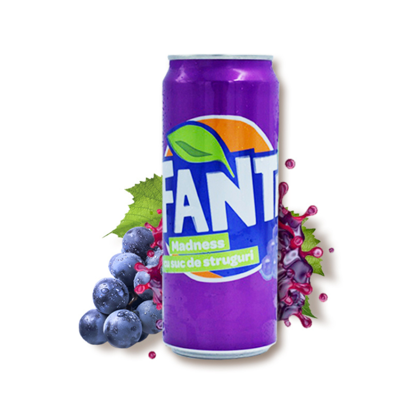 Fanta Uva / Fanta Grape Soda (can 330ml)