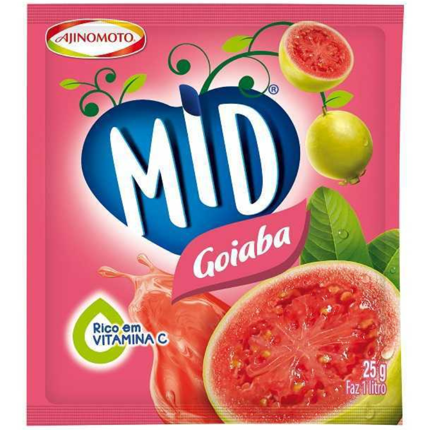 Refresco MID Goiaba / Guava flavored instant drink powder - MID (20g)