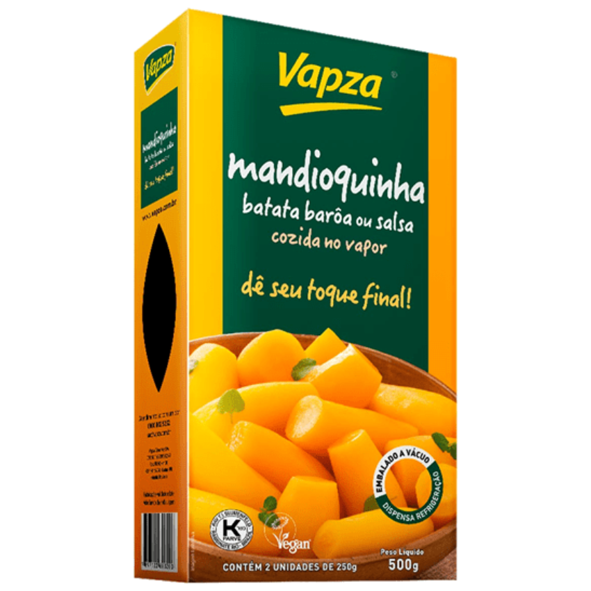 Mandioquinha (Batata Baroa) Cozida Ao Vapor / Steamed Arracacha - Vapza (500g)