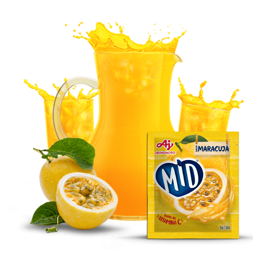Refresco MID Maracujá / Passion Fruit Powdered Drink Mix - MID (20g)