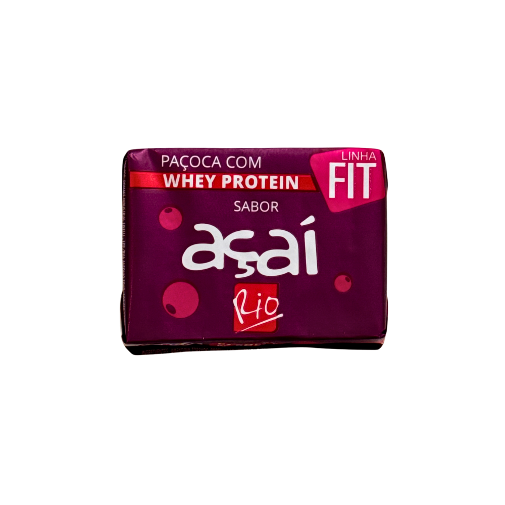 Paçoca com Whey Protein e Açaí / Paçoca with Whey Protein & Acai - Moreninha do Rio (264g)