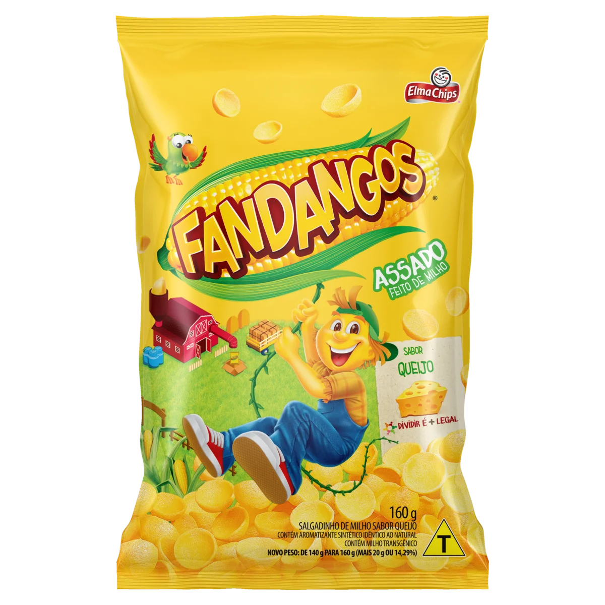Fandangos Queijo / Fandangos Cheese-Flavored Corn Snacks - Elma Chips (160g)