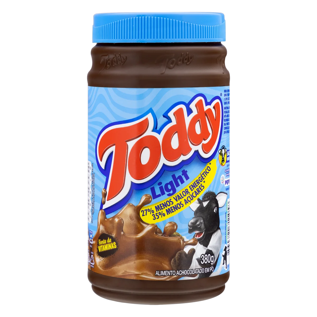 Achocolatado em Pó Light / Light Chocolate Drink Powder - Toddy (380g)