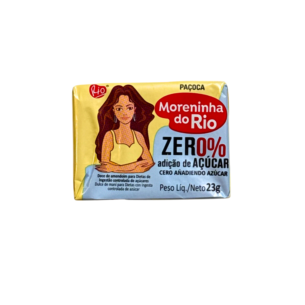Paçoca Zero Açúcar / Peanut Candy Sugar Free - Moreninha do Rio (276g)