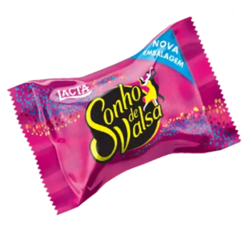 Chocolate Bombom Sonho de Valsa / Milk Chocolate Bonbon - Lacta (Unit)