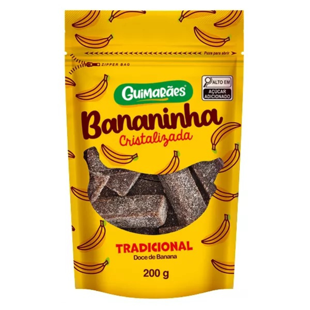 Bananinha Cristalizada / Crystalized Banana Candy - Guimarães (200g)