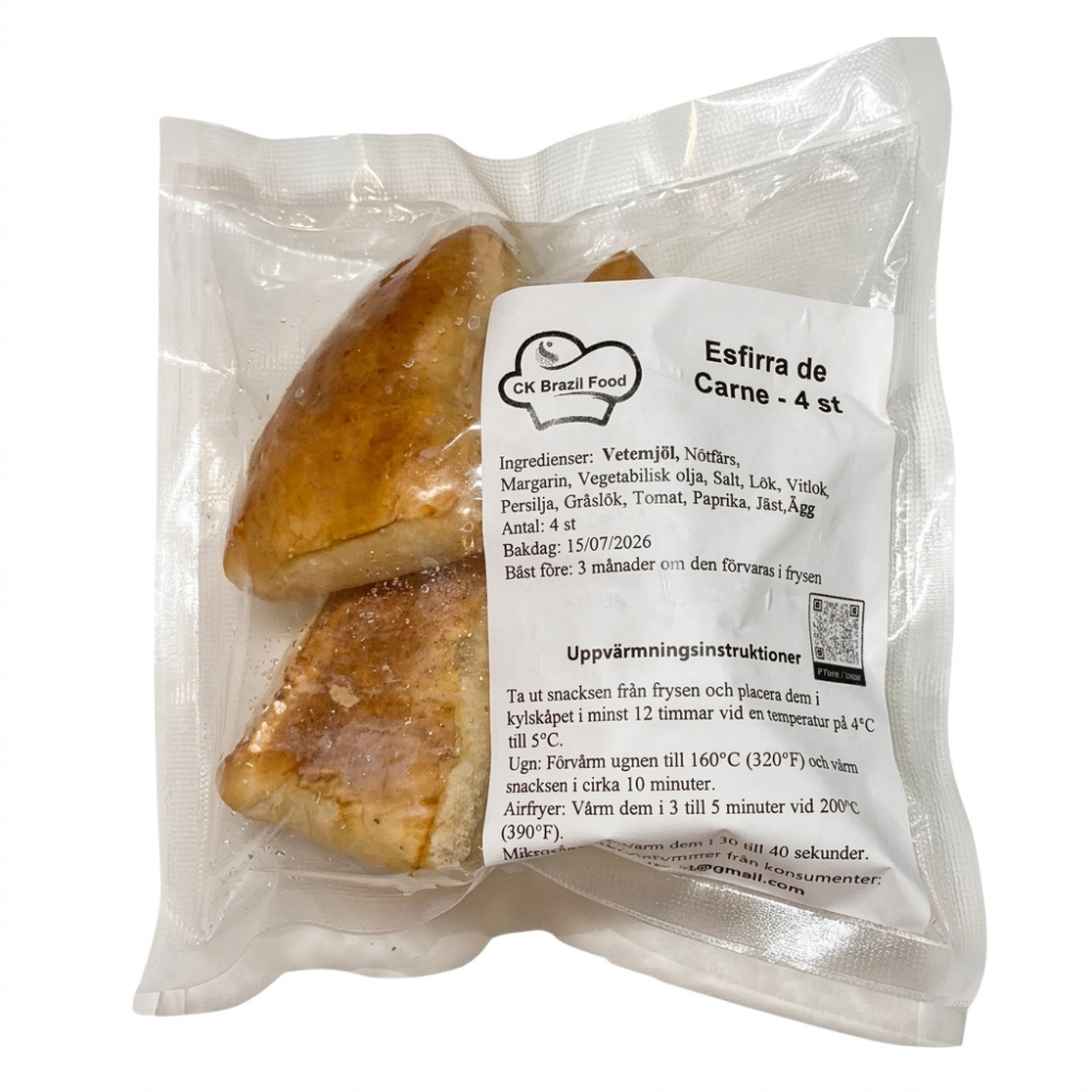 Esfiha de Carne / Beef Esfiha - CK Food (Pack 4 units)