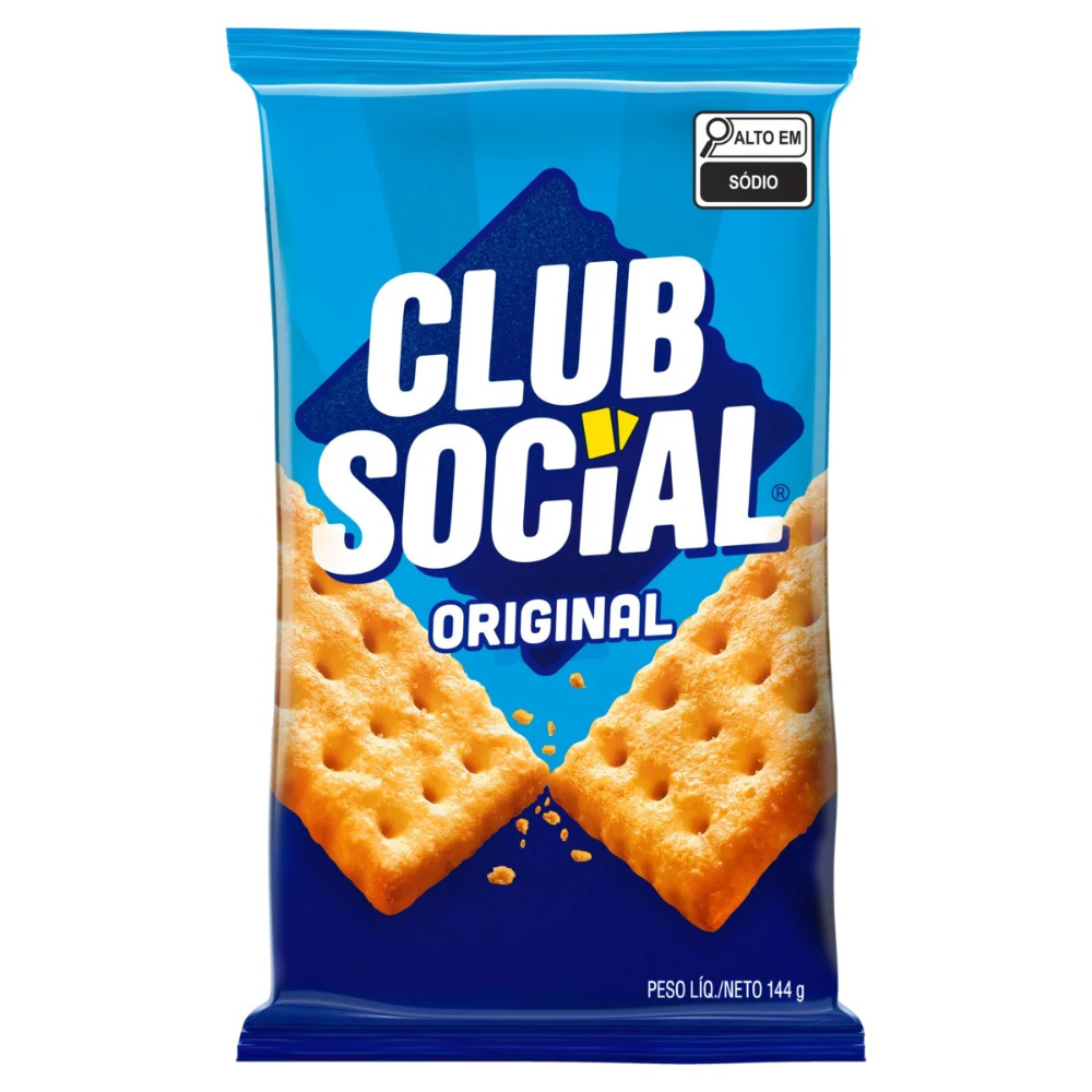 Biscoito Club Social / Club Social Original Crackers - Modelez (6x24g = 144g)