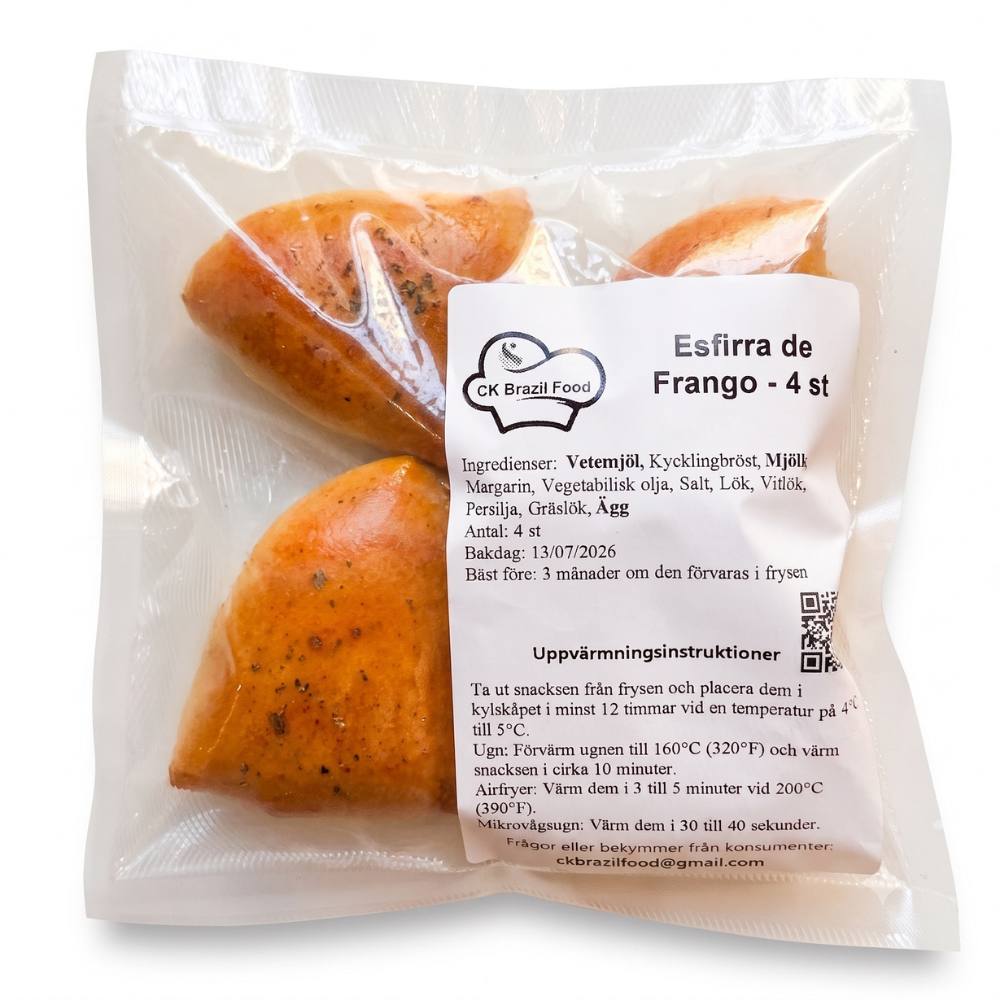 Esfiha de Frango / Chicken Esfiha - CK Food (Pack 4 units)