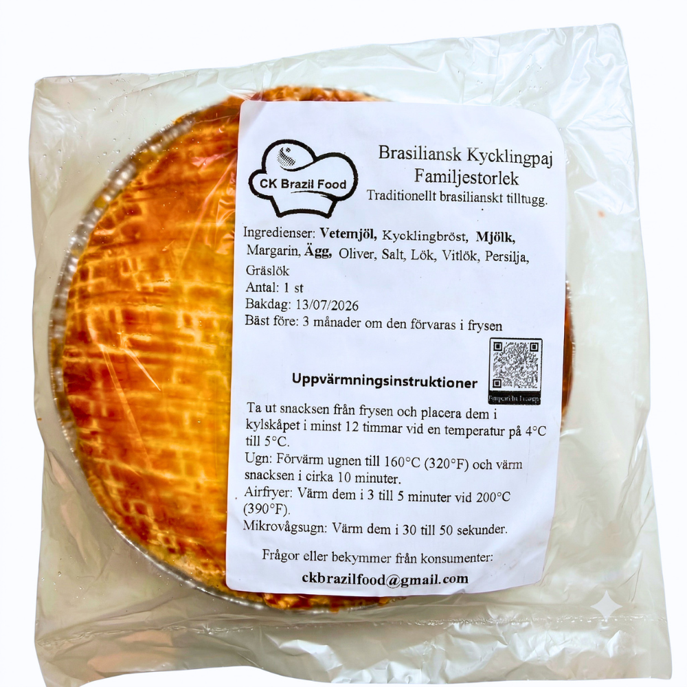 Empadão de Frango / Chicken Pie - CK Food