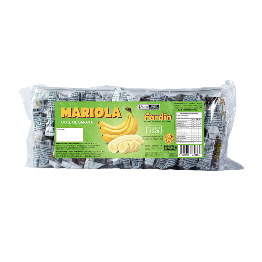 Mariola Doce de Banana / Banana Candy - Fardin (252g)