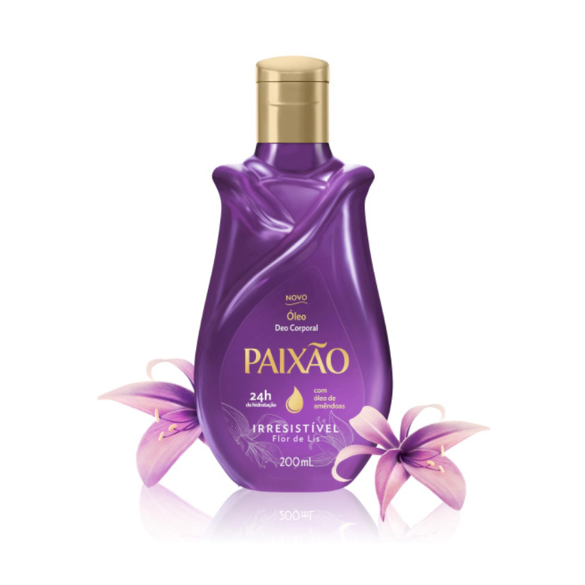 Óleo Corporal Paixão Irresistível Flor-de-Lis / Fleur-de-lis Body Oil - Paixão (200ml)