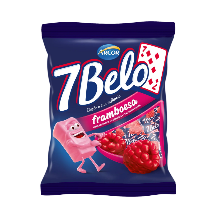Bala 7 Belo Framboesa / Raspberry Candy (100g)