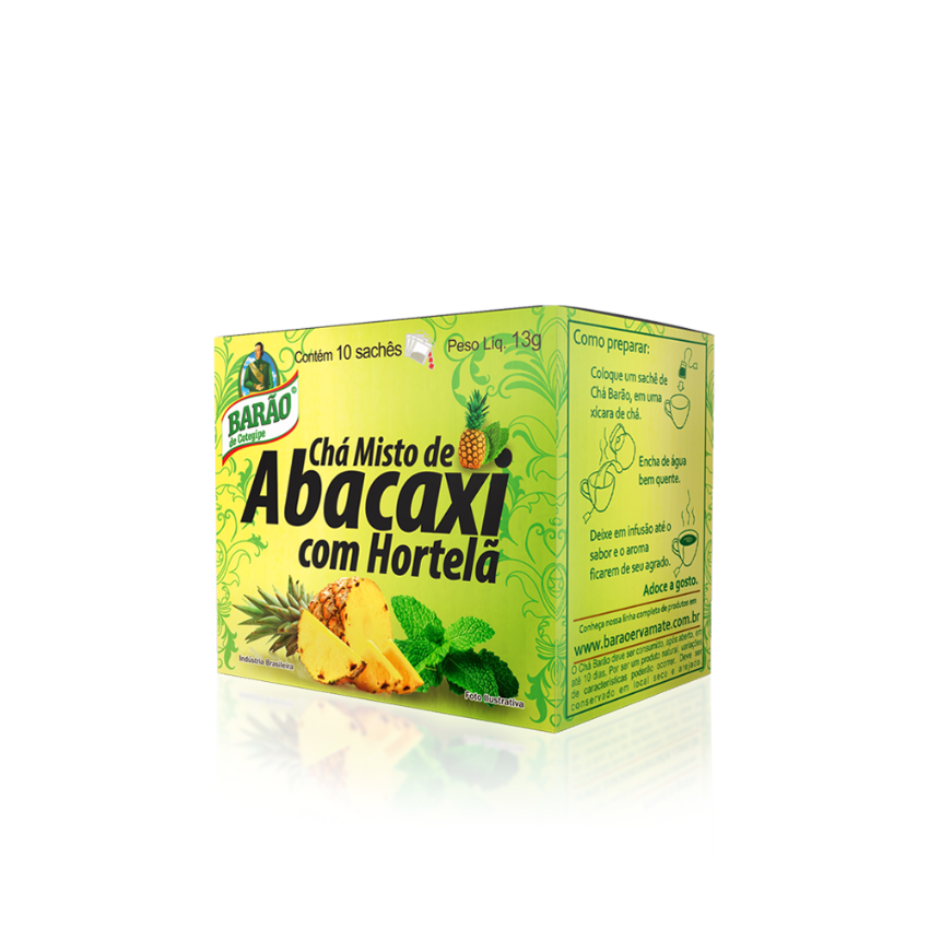 Chá de Abacaxi e Hortelã / Pineapple Tea With Mint - Barão (13g)