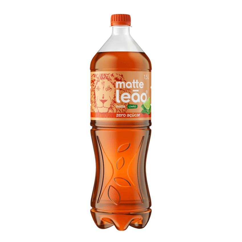 Chá Mate com Limão ZERO Açúcar / Mate Tea with Lime ZERO SUGAR - Leão (1,5L)
