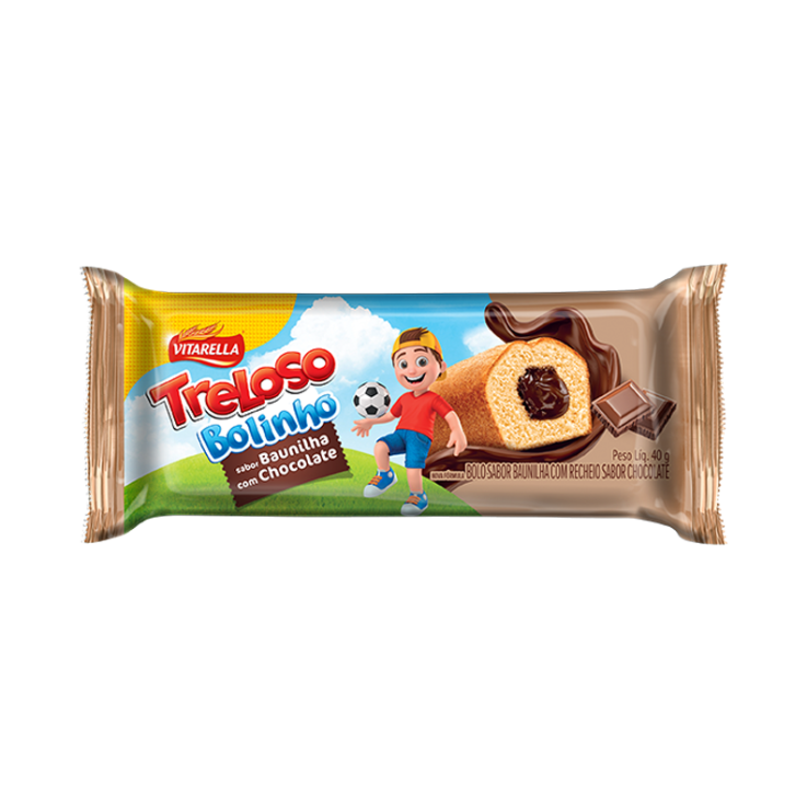 Bolinho de Baunilha com Recheio de Chocolate / Vanilla Cake with Chocolate Filling - Vitarella (40g)
