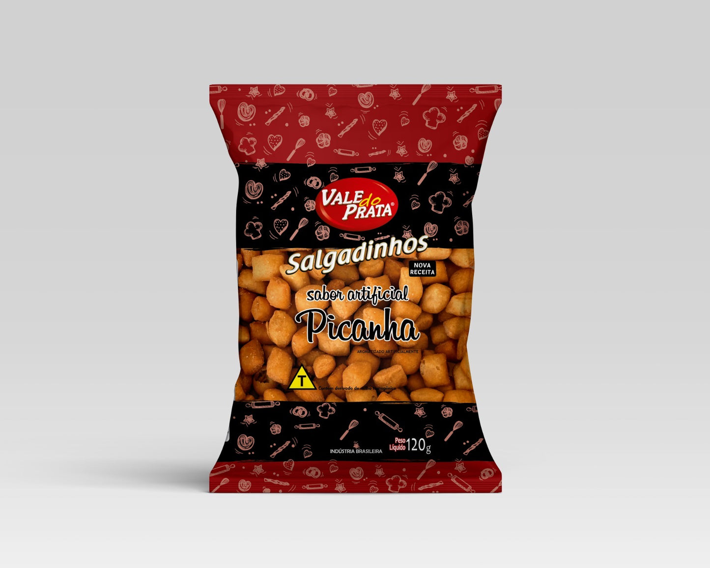 Salgadinho sabor Picanha / Picanha Grill Flavoured Snack - Vale do Prata (120g)