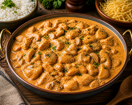 Creamy Chicken Stroganoff with Heavy Milk Cream