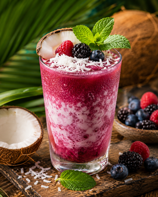 Tropical Berry Coconut Cooler