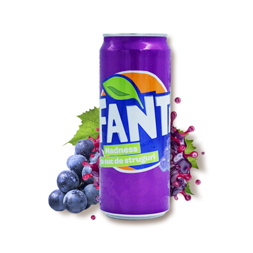 Refrigerante Fanta Uva Lata / Fanta Grape Soda (330ml)