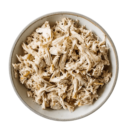 Peito de Frango Desfiado Cozido / Steam-Cooked Shredded Chicken Breast - Vapza (400g)
