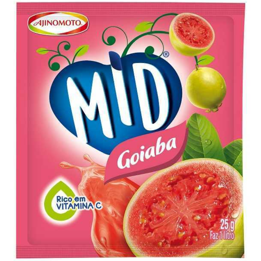 Refresco MID Goiaba / Guava flavored instant drink powder - MID (25g)