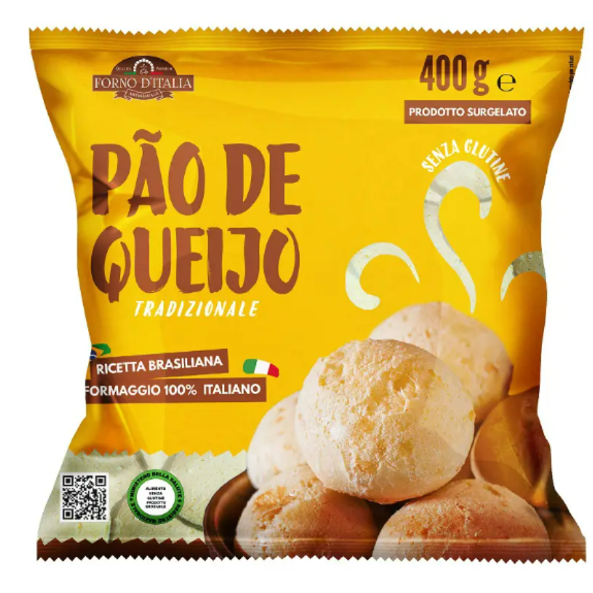 Pão de Queijo Congelado/ Frozen Cheese Bread - Forno D´Italia (400g)