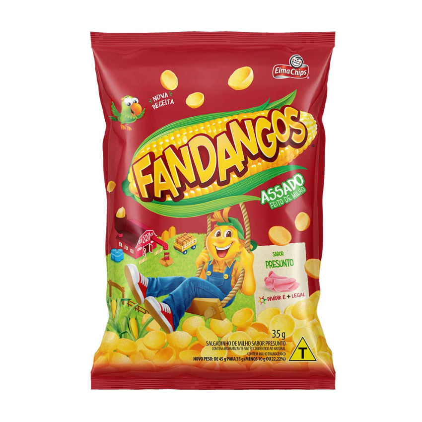 Fandangos sabor Presunto / Ham flavored Snacks - Elma Chips (35g)