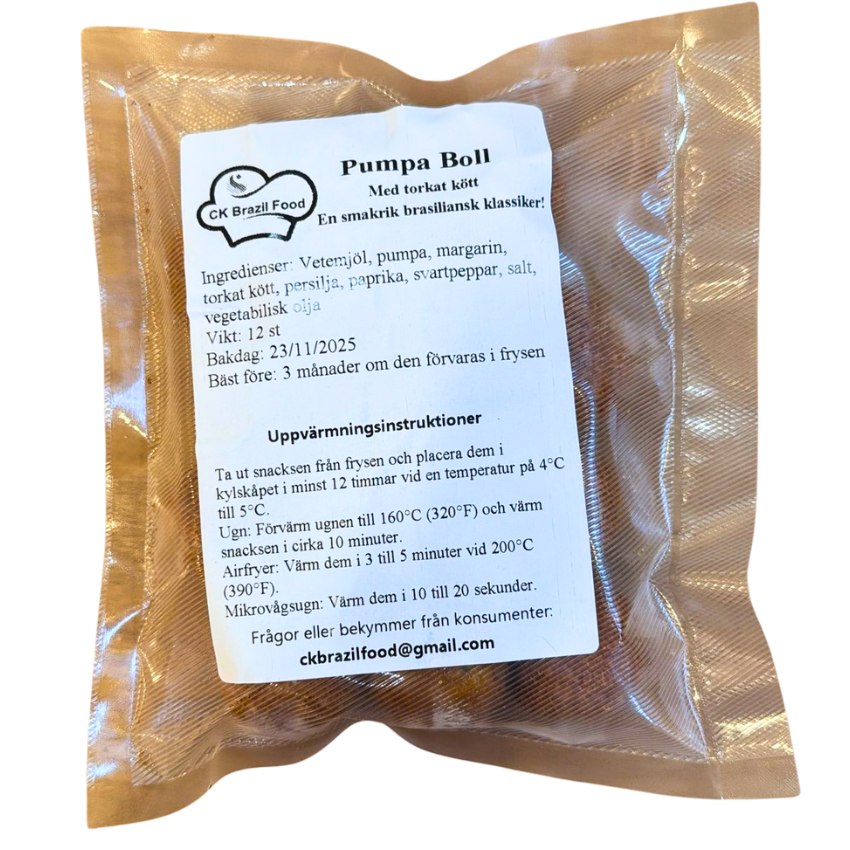 Bolinho de Abóbora com Carne Seca / Pumpkin & Shredded Beef Croquettes – CK Food (400g)