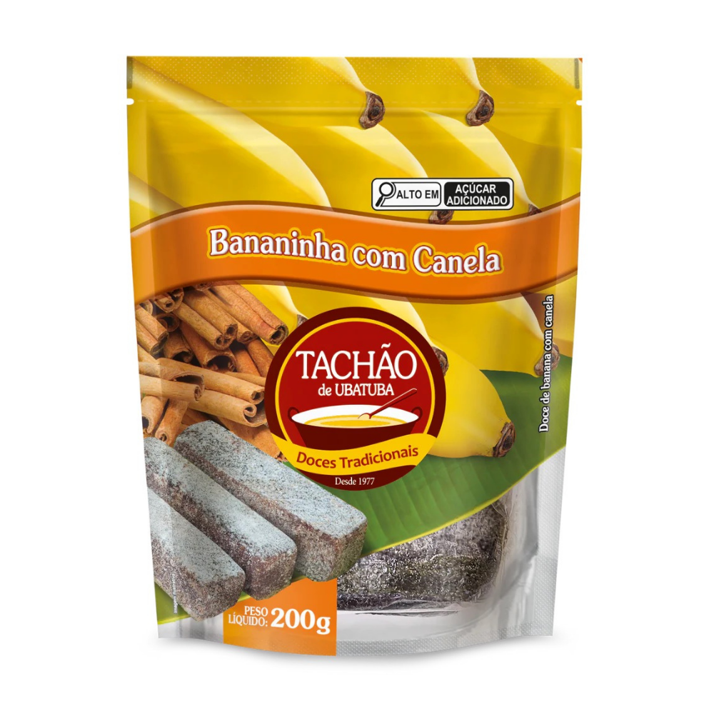 Bananinha Tachão com Canela / Banana Candy with Cinnamon - Tachão (200g)