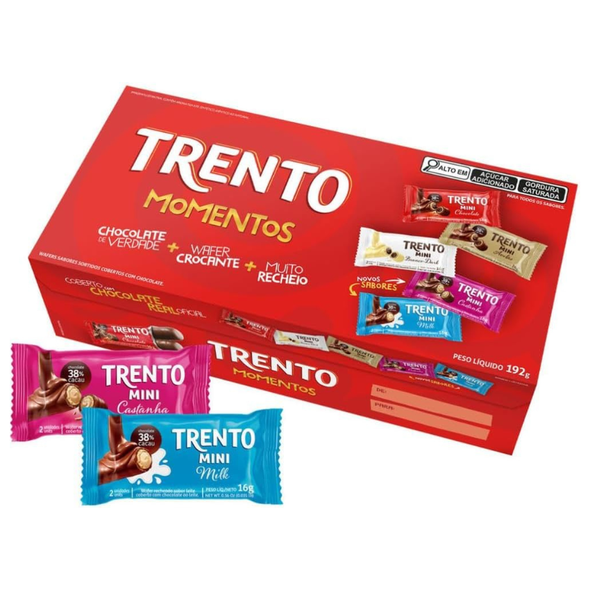Caixa Trento Momentos Sortidos / Assorted Chocolate Box - Trento (192g)
