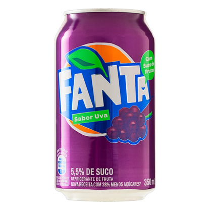 Fanta Uva Brasil / Fanta Grape Soda from Brazil (can 350ml)