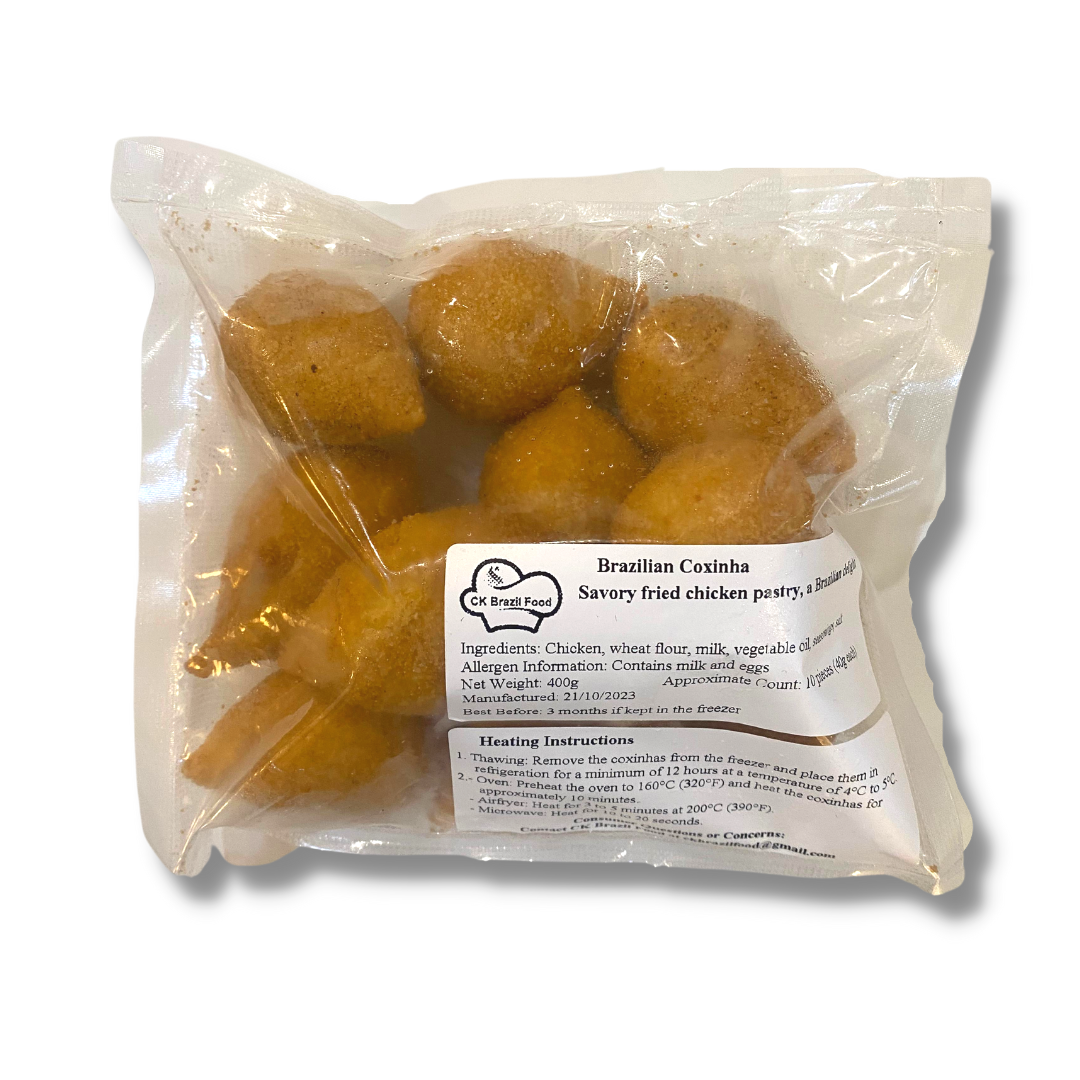 Coxinha de Frango Pré-Frita / Chicken Croquettes - CK Food (400g)