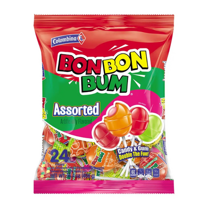 Assorted Lollipops Bon Bon Bum - Colombina (408g - 24 units)