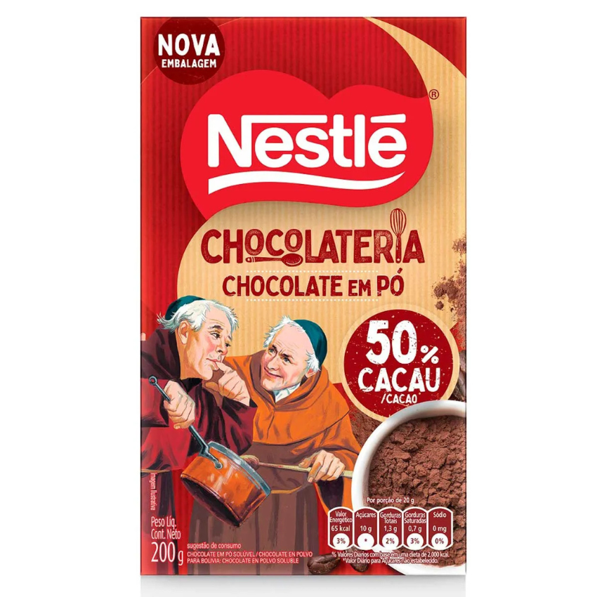 Chocolate em Pó 50% Dois Frades / Chocolate Powder 50% Cocoa - Nestlé (200g)