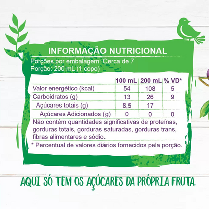 Suco de Uva Integral / 100% Grape Juice - Campo Largo (1,5l)