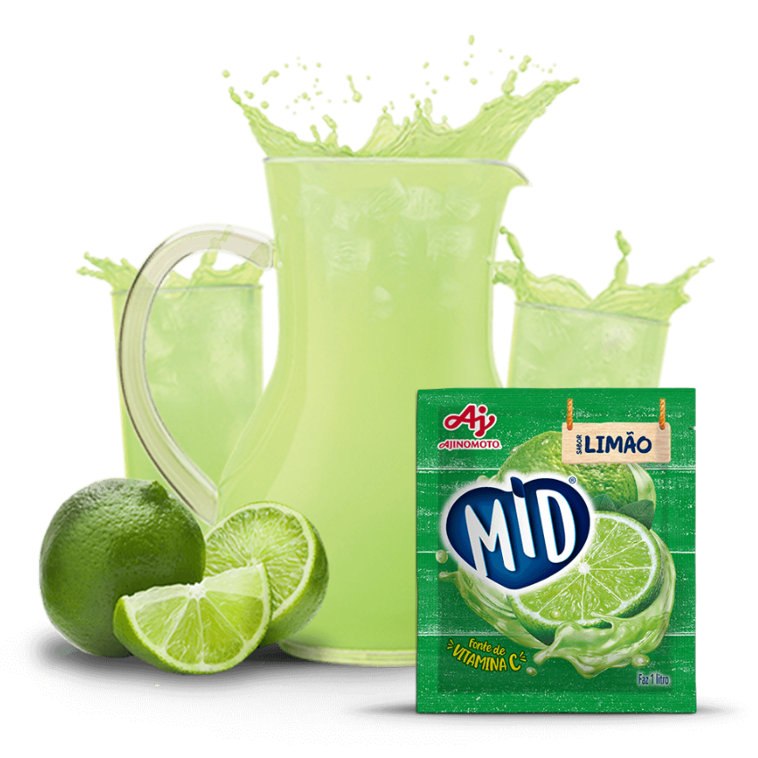 Refresco MID Limão / Lime Powdered Drink Mix - MID (20g)