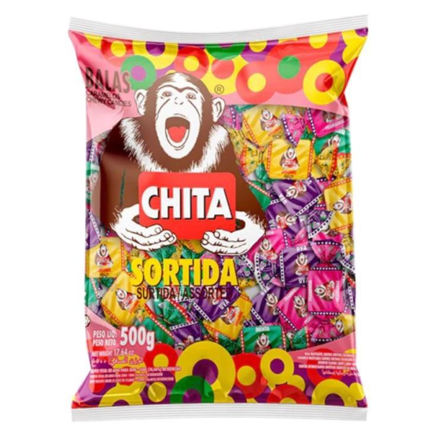 Bala Sortida Chita / Assorted Flavors Candy - Chita (500g)