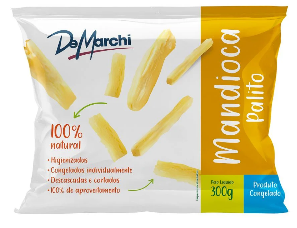 Mandioca Palito Congelada / Frozen Cassava Stick - DeMarchi (300g)