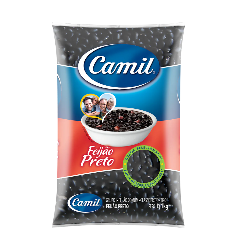 Feijão Preto / Brazilian Black Beans - Camil (1kg)