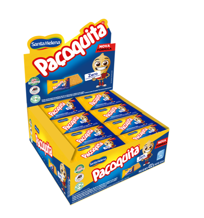 Paçoquita Zero / Peanut Candy No Added Sugar - Santa Helena (432g)