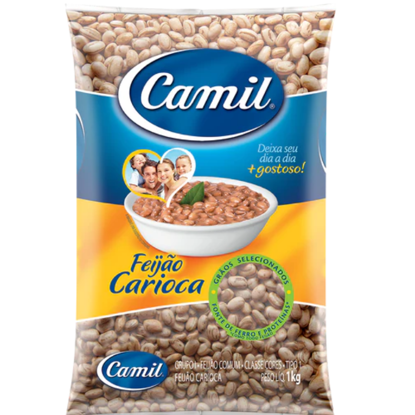 Feijão Carioca / Brazilian Brown Beans - Camil (1kg)