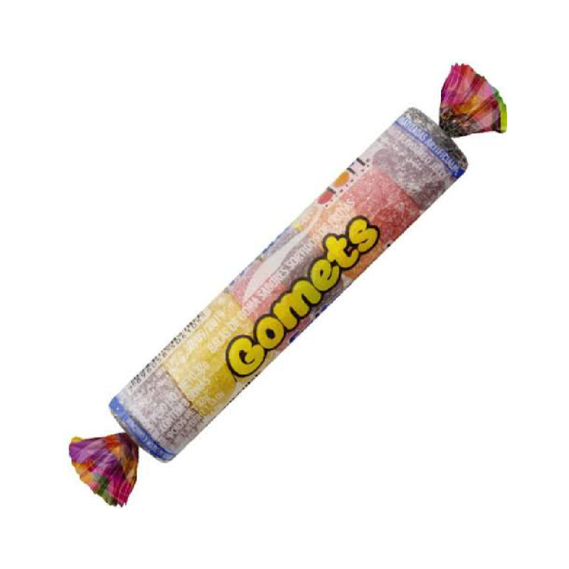 Bala de Goma de Frutas / Assorted Fruit Flavored Jelly Rolls - Gomets Dori (32g)