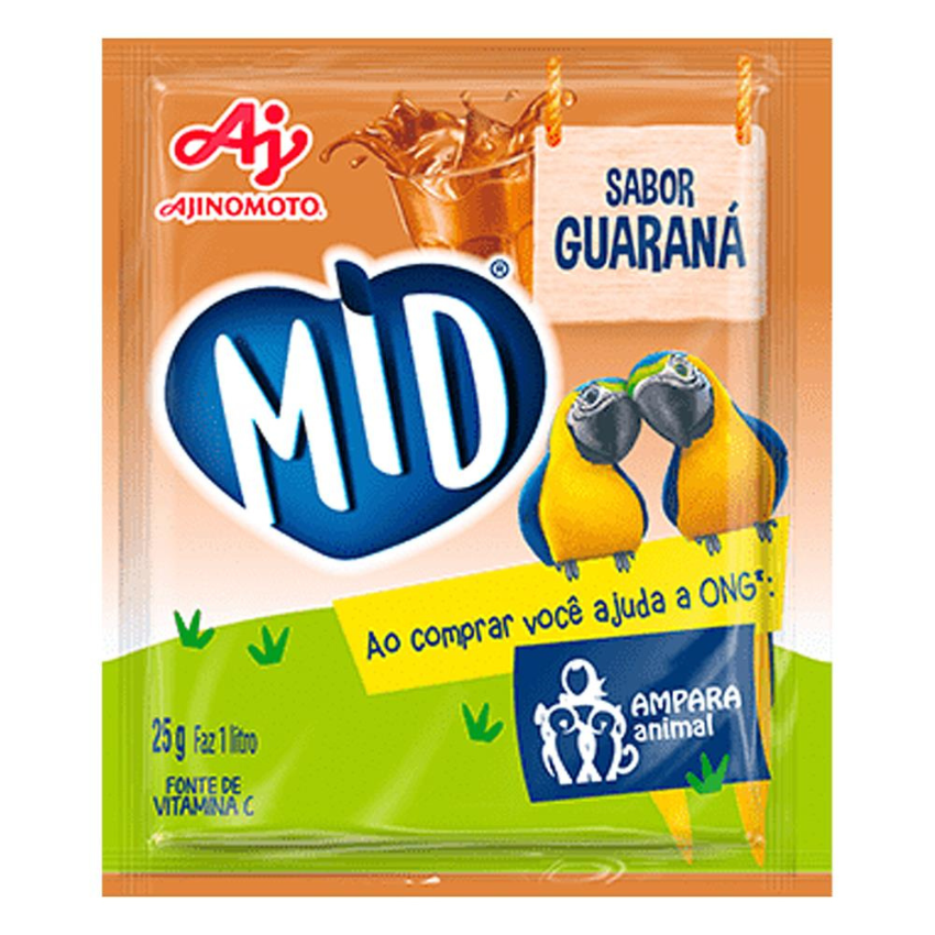 Refresco MID Guaraná / Guaraná flavored instant drink powder - MID (25g)