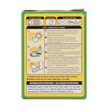 Gelatina Sem Sabor / Unflavored Gelatin - Royal (20g)
