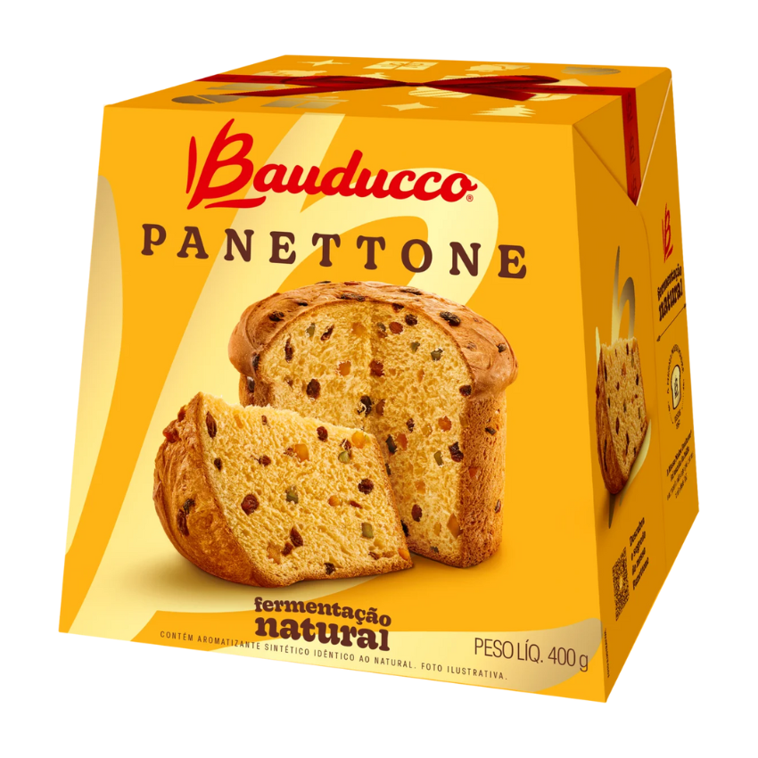 Panettone de Frutas / Panettone with Candied Fruits - Bauducco (400g)