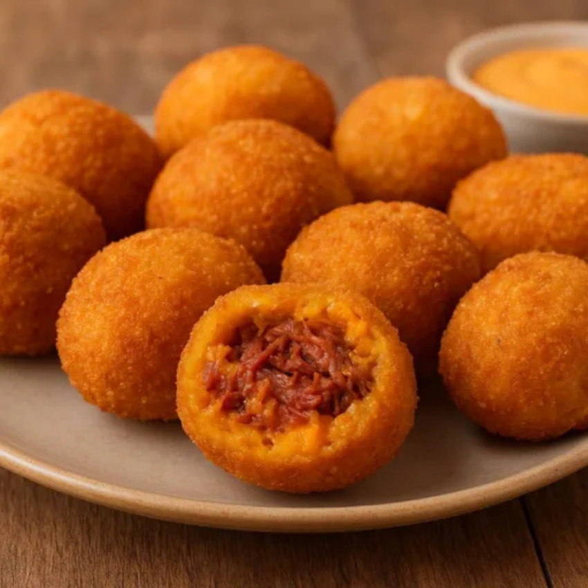 Bolinho de Abóbora com Carne Seca / Pumpkin & Shredded Beef Croquettes – CK Food (400g)