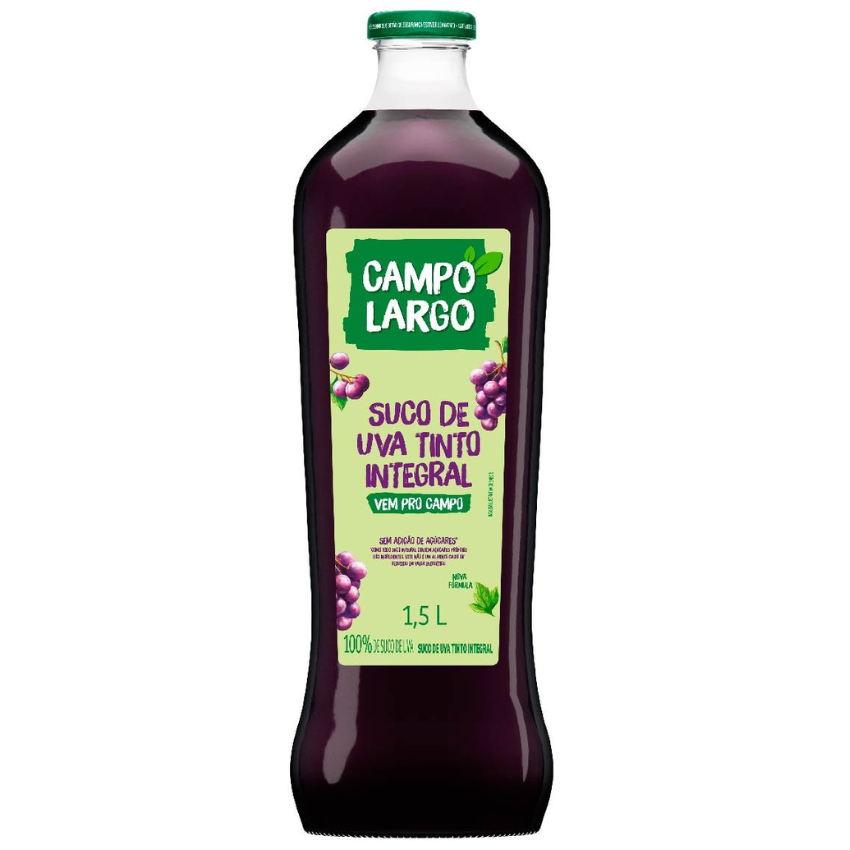 Suco de Uva Integral / 100% Grape Juice - Campo Largo (1,5l)