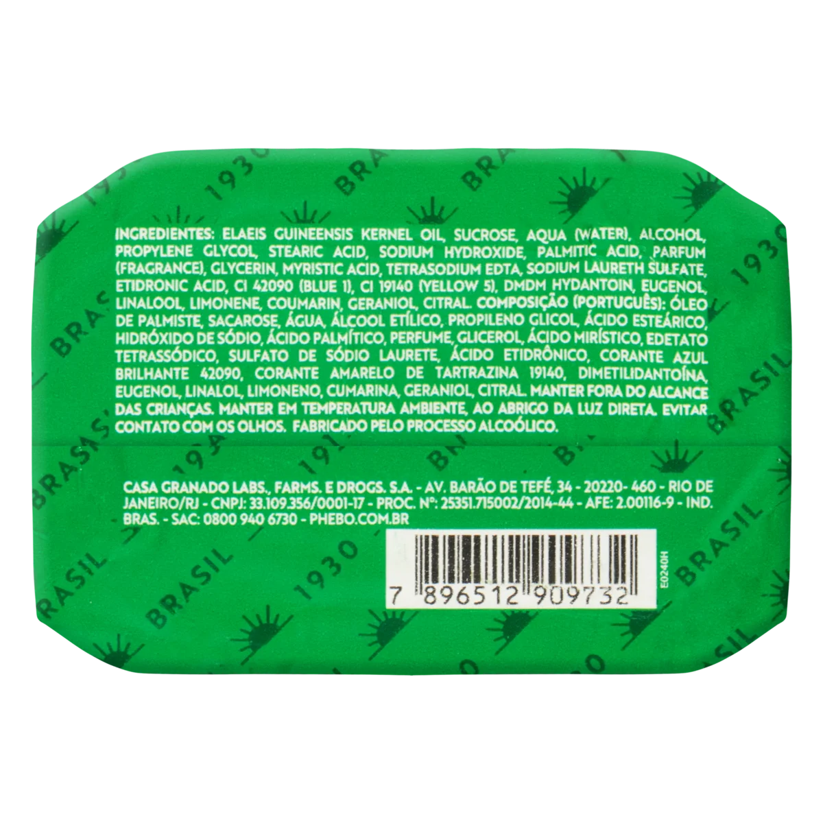 Phebo Sabonete Amazonian / Amazonian Perfumed Glycerin Soap - Phebo (90g)